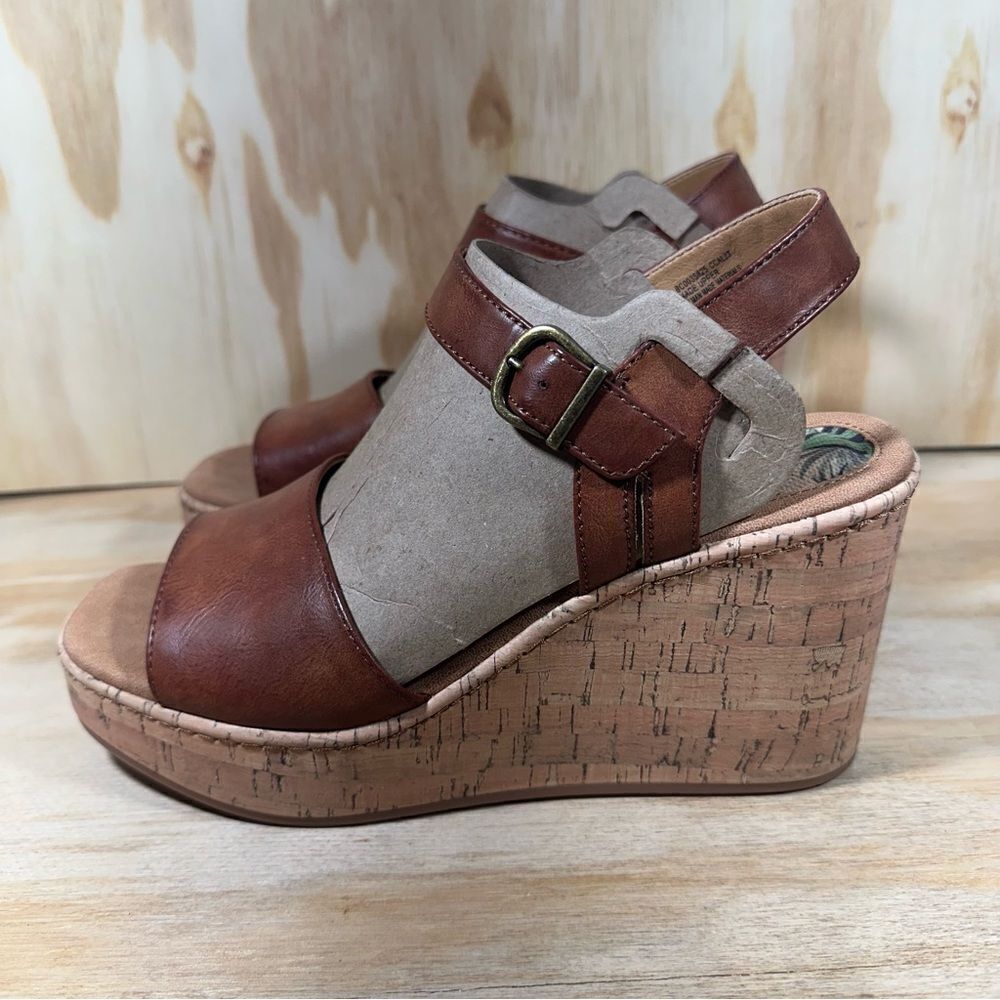 New BOC Corrie Brown PlatformWedge Sandals Women’s Size 9 - Picture 6 of 7